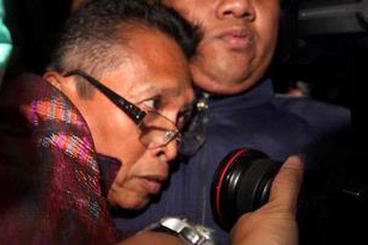 Wakil Ketua Pengadilan Negeri Bandung Hakim Setyabudi Tejocahyono yang di tangkap Komisi Pemberantasan Korupsi (KPK), Jakarta, Jumat (22/3/2013) terkait dengan tindak pidana pidana korupsi,