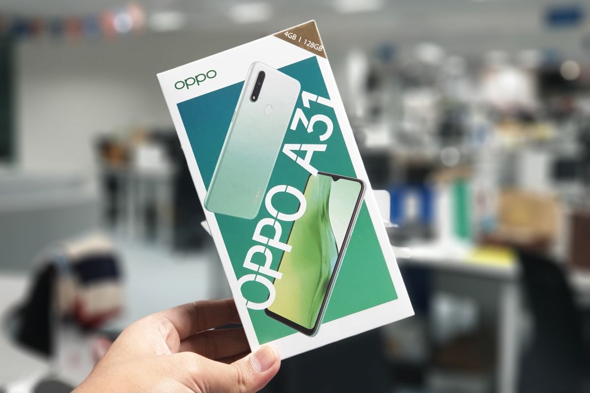 Ilustrasi kotak penjualan Oppo A31.