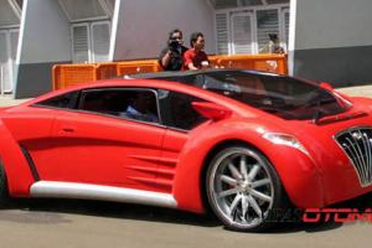 Mobil listrik gagasan Dahlan Iskan, Tuxuci, mirip Bugatti Veyron.