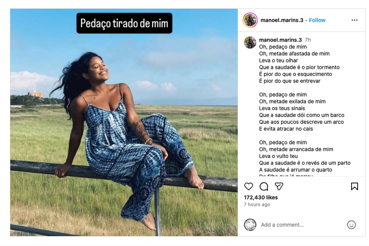 Akun Instagram ayah Juliana Marins, mengunggah salam perpisahan kepada putrinya, Juliana Marins, pendaki Brasil yang terjatuh di Gunung Rinjani.