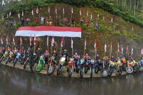 Rayakan HUT RI, Komunitas Olahraga Sepeda Motor Papua Bawa Pesan Ini