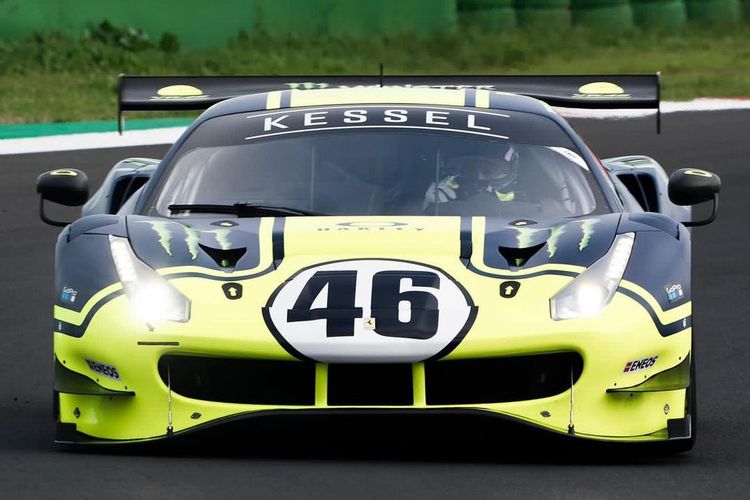Valentino Rossi mulai latihan dengan Ferrari 488 GT3 untuk persiapan mengikuti Gulf 12 Hours