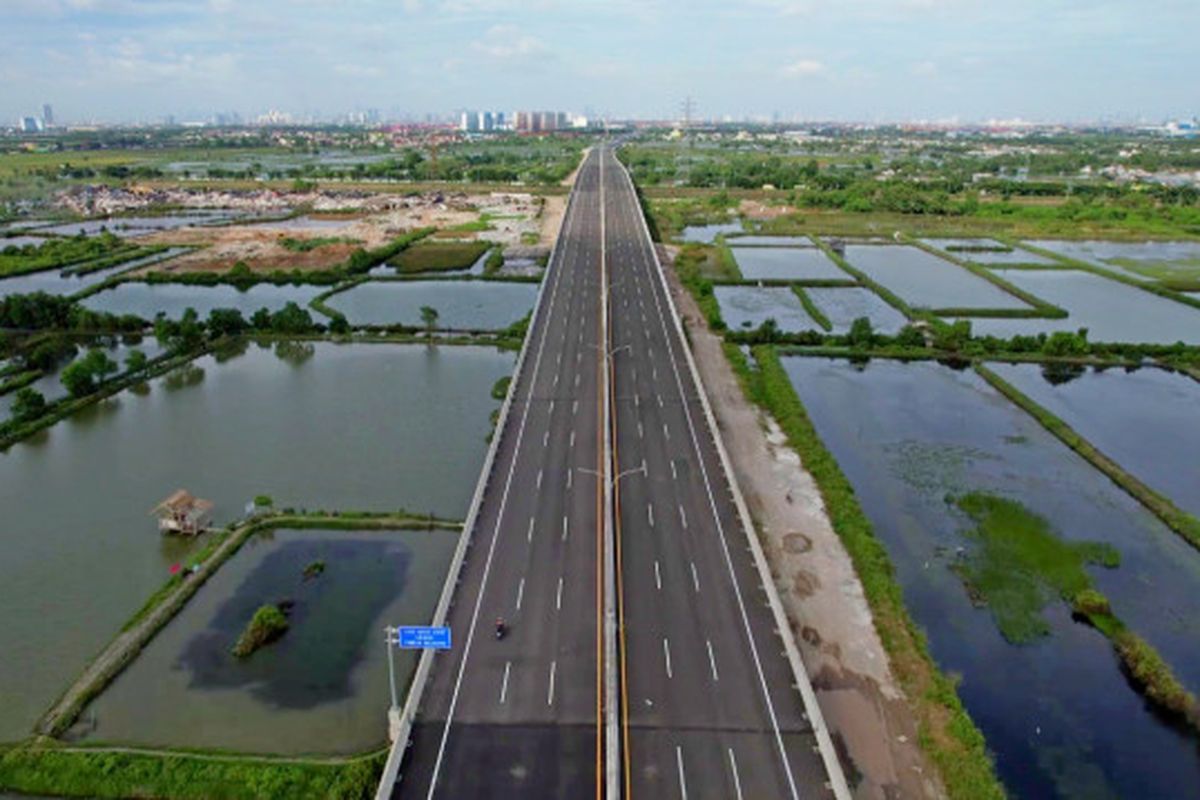 Ilustrasi Jalan Tol Cibitung-Cilincing.