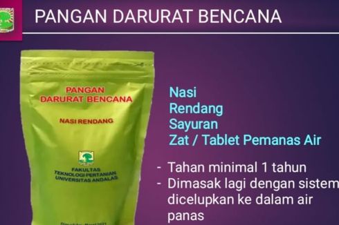 Universitas Andalas Patenkan Rendang Instan Pangan Darurat Bencana