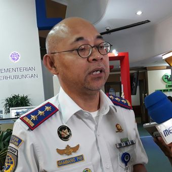 Kepala Badan Pengelola Transportasi Jabodetabek (BPTJ) Bambang Prihartono di Kantor Kementerian Perhubungan, Jakarta, Senin (11/6/2018). 