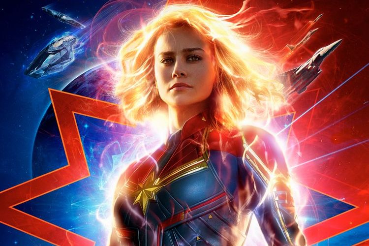 Poster terbaru film Captain Marvel.