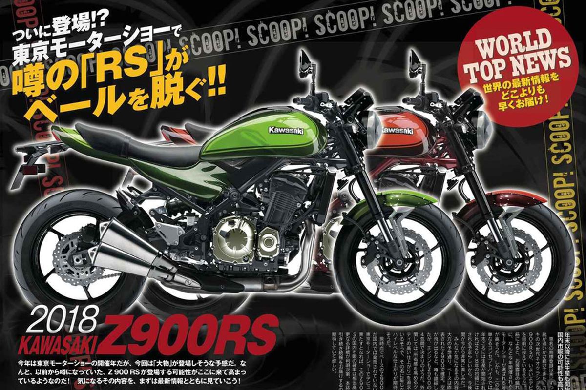 Bocoran gambar dan peluncuran Kawasaki Z900RS, sepeda motor model retro.