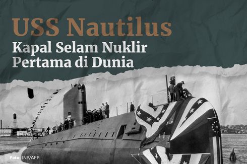 INFOGRAFIK: Kapal Selam Nuklir Pertama di Dunia USS Nautilus dan Misi di Kutub Utara