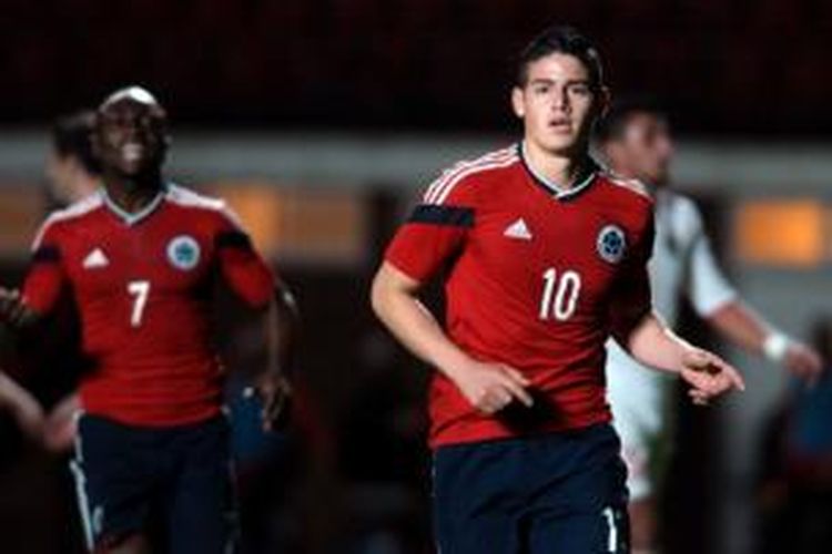 Gelandang tim nasional Kolombia, James Rodriguez.