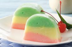 Resep Puding Hunkwe Tiga Warna, Bikin Adem Tenggorokan