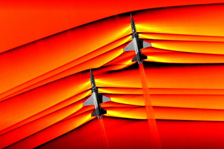 Pertama dalam sejarah, NASA potret interaksi gelombang kejut dari dua jet supersonik