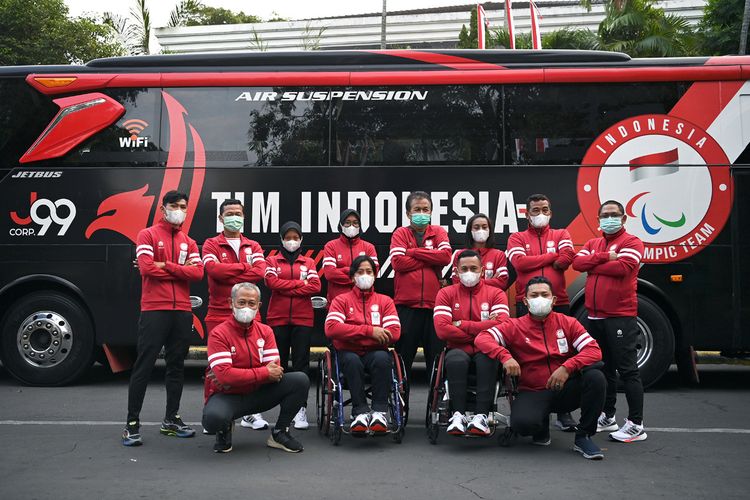 Kontingen Indonesia untuk Paralimpiade Tokyo 2020.
