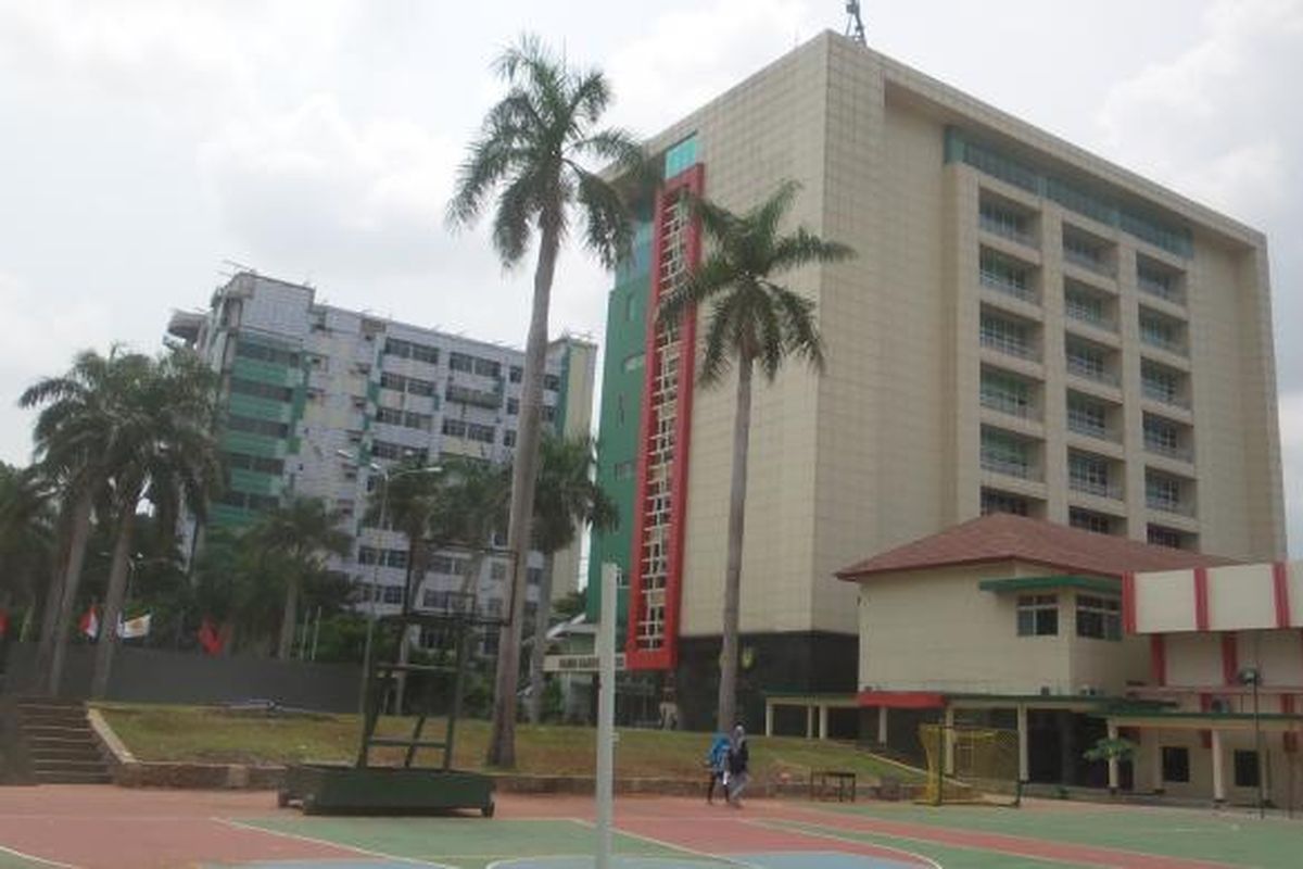 Gedung Rektorat Universitas Negeri Jakarta, di Rawamagun, Jakarta Timur, Rabu (6/1/2016)