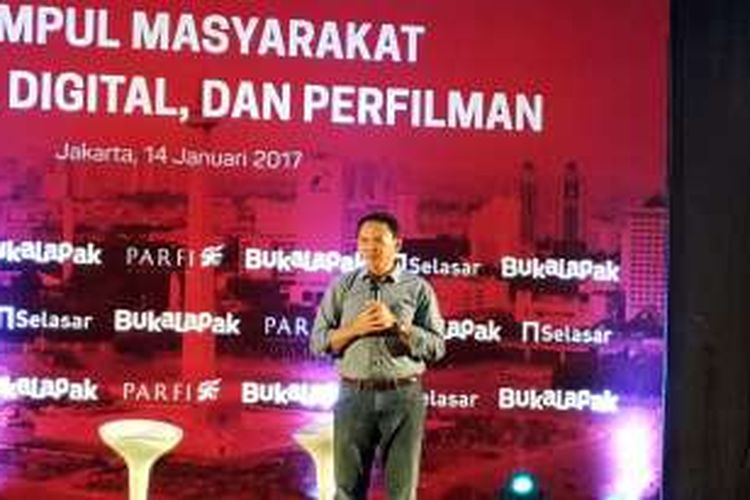 Calon gubernur DKI Jakarta Basuki Tjahaja Purnama (Ahok) dalam acara 
