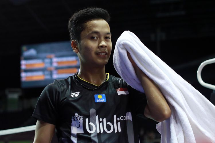 Pebulu tangkis tunggal putra Indonesia, Anthony Sinisuka Ginting.