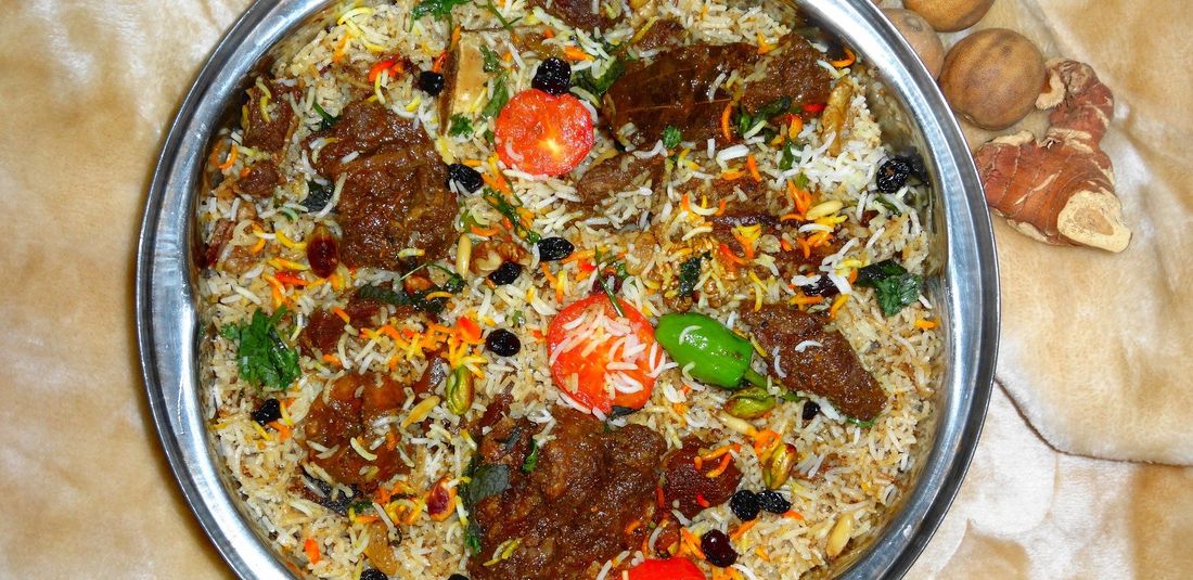 Ilustrasi nasi biryani.