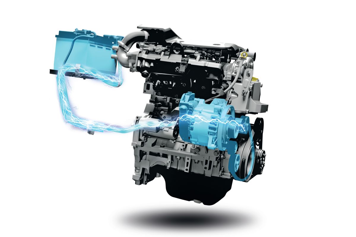 Ilustrasi mesin Suzuki Ertiga Hybrid
