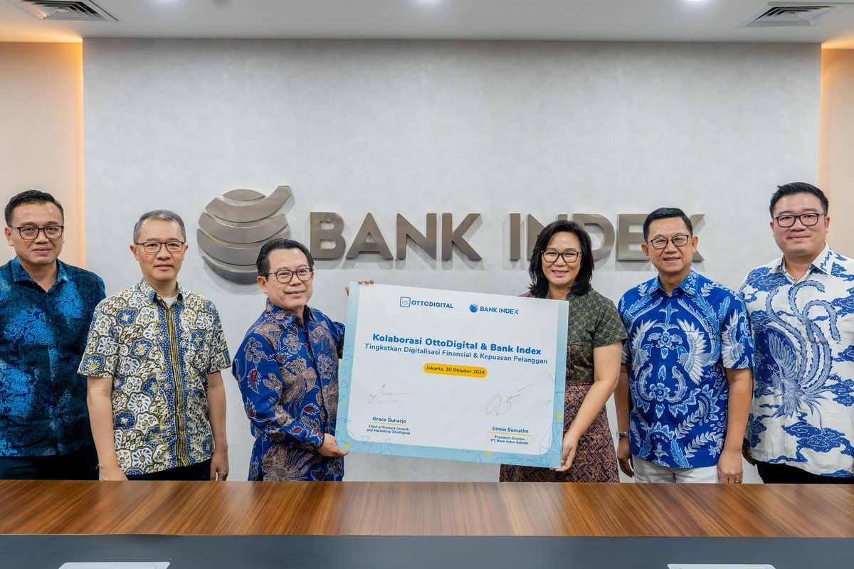 OttoDigital dan Bank Index Kerja Sama Tingkatkan Digitalisasi Finansial