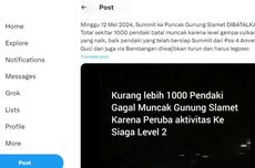 Ramai soal Ribuan Pendaki Gagal "Muncak" di Gunung Slamet, PVMBG: Ada Peningkatan Gempa Embusan