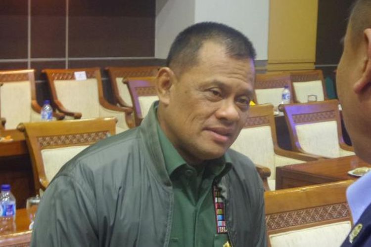 Panglima TNI Jenderal TNI Gatot Nurmantyo di Kompleks Parlemen, Senayan, Jakarta, Kamis (26/1/2017).