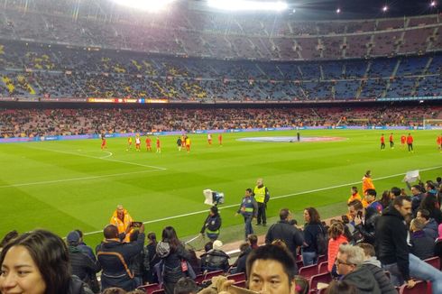 Menonton Barcelona Vs Sporting Gijon di Tribune VIP Camp Nou 