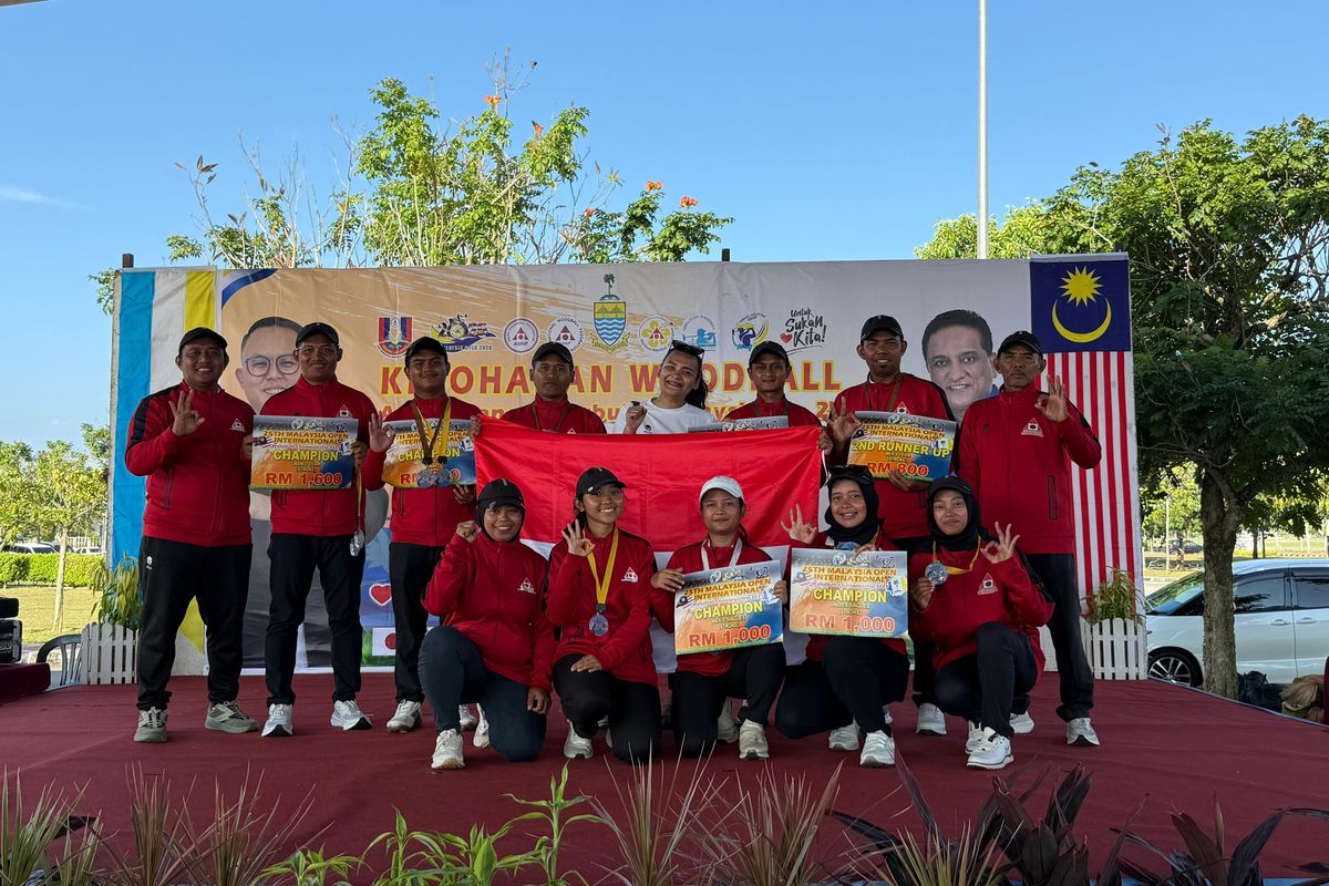Tim Woodball Indonesia mencatatkan sejarah di panggung internasional dengan meraih gelar juara umum pada ajang Malaysia Open Woodball Championship 2025.