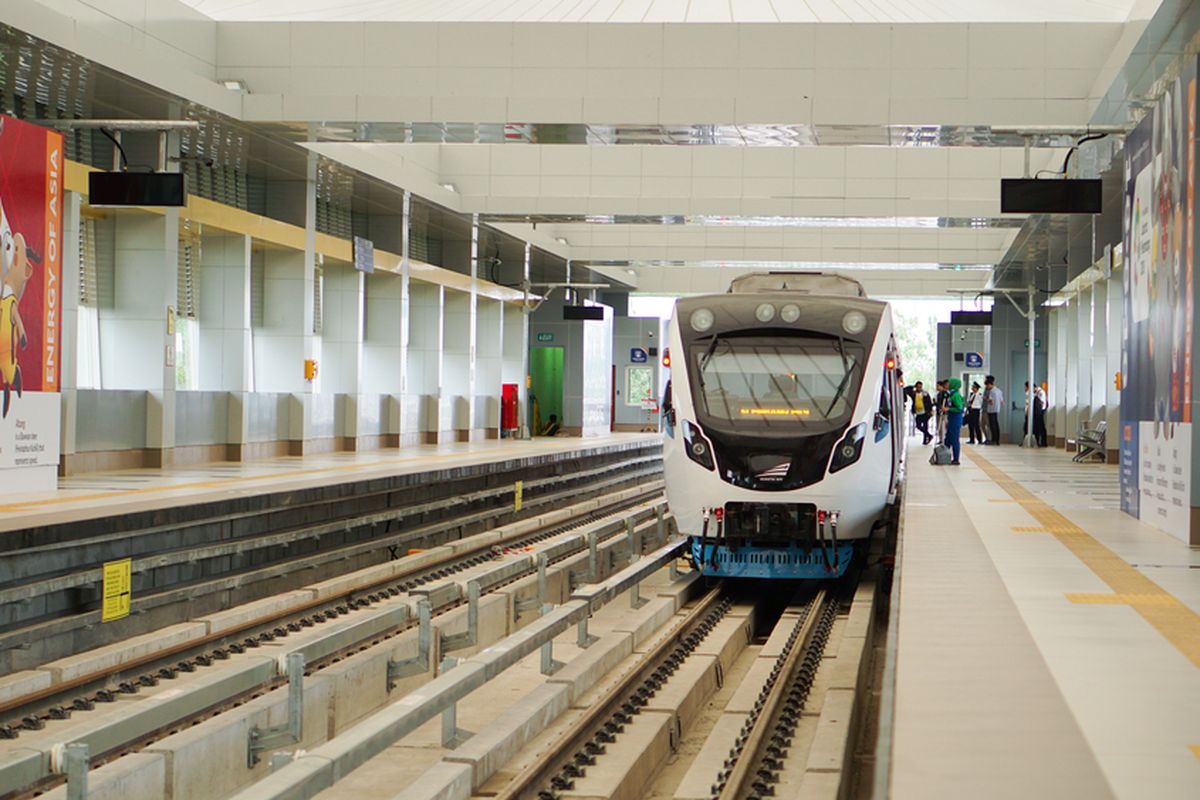 Ilustrasi LRT. Proyek LRT di Surabaya dan sekitarnya ditarget rampung dan beroperasi pada 2027
