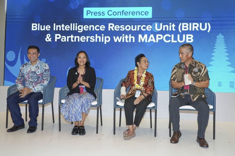 Blue Intelligence Resource Unit (BIRU) resmi diluncurkan di sela-sela acara World Water Forum ke-10 tahun 2024 di Bali, Minggu (19/5/2024). BIRU merupakan inisiasi dari Konservasi Indonesia (KI) bekerja sama dengan Conservation International (CI), Kura Kura Bali dan MAPCLUB.