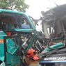 Gagal Menyalip, Dua Bus Adu Banteng di Purworejo