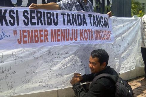 Tuntut Perda Perlindungan, Warga Difabel Galang Tanda Tangan