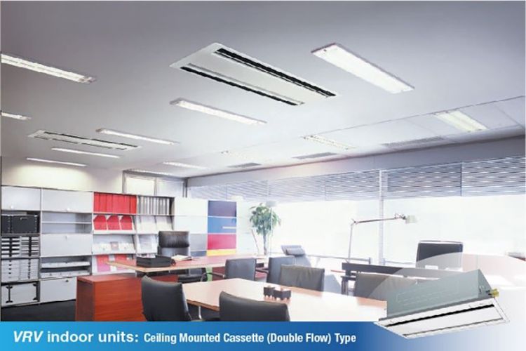 Unit indoor VRV A Daikin memiliki tingkat kebisingan yang rendah sehingga tidak mengganggu orang yang berada di dalam ruangan. 