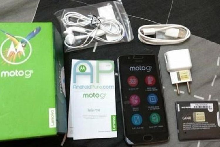 Bocoran unboxing Moto G5.