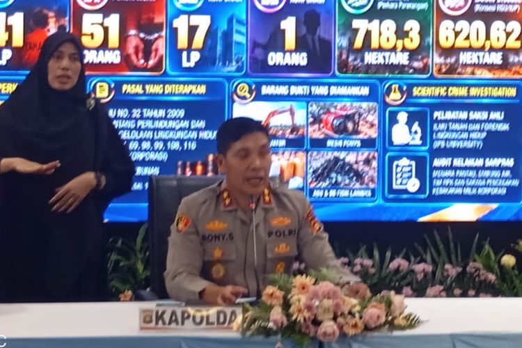 Polda Sumsel Ungkap Daftar 16 Korporasi yang Diselidiki Terkait Karhutla, Dirops PT RAS Jadi Tersangka