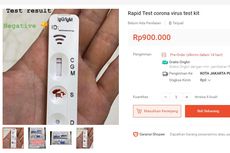 Harga Alat Tes Corona di Toko Online Mencapai Rp 900.000