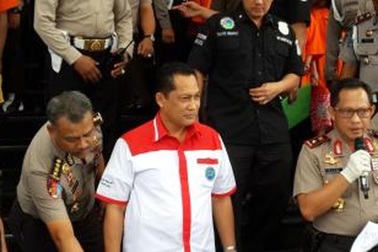 Kepala BNN Komisaris Jenderal Budi Waseso dan Kepala Polda Metro Jaya Inspektur Jenderal Tito Karnavian