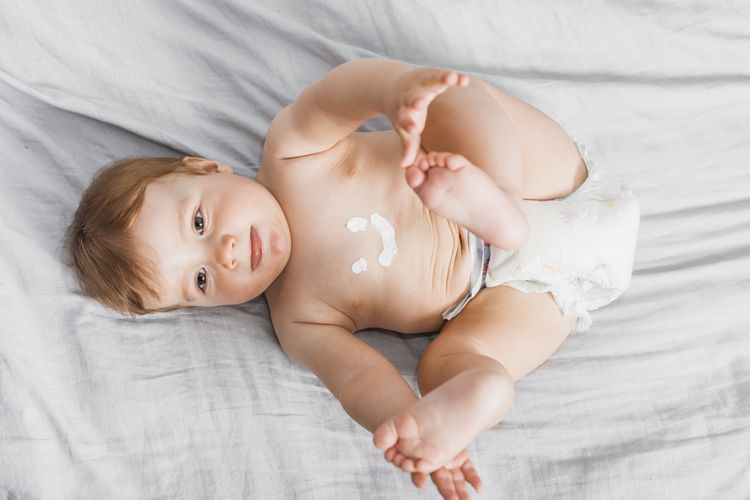 Ilustrasi skincare anak.