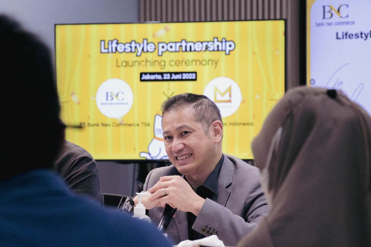 Direktur Utama PT Bank Neo Commerce Tbk Tjandra Gunawan