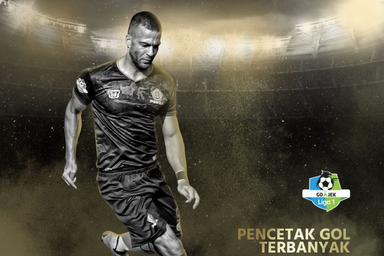 Penyerang PS Tira asal Serbia, Alexandar Rakic menjadi top scorer Liga 1 2018 dengan perolehan 21 gol.