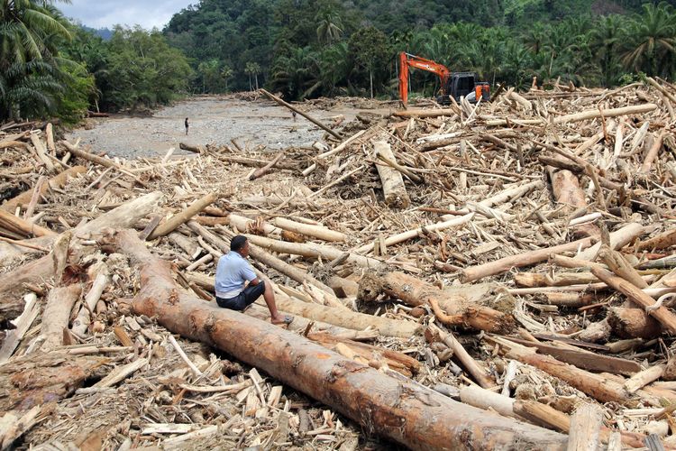 Ilustrasi bencana banjir di Sumatera