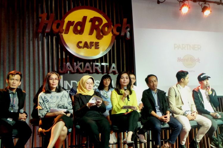 Jumpa pers Indonesian Television Awards (ITA) 2017 di Hard Rock Cafe, Jakarta Selatan, Jumat (18/8/2017).