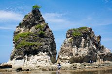 Cara ke Pantai Sawarna Naik DAMRI, Berangkat dari Stasiun Rangkasbitung