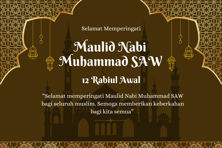 Ilustrasi gambar Maulid Nabi Muhammad SAW 