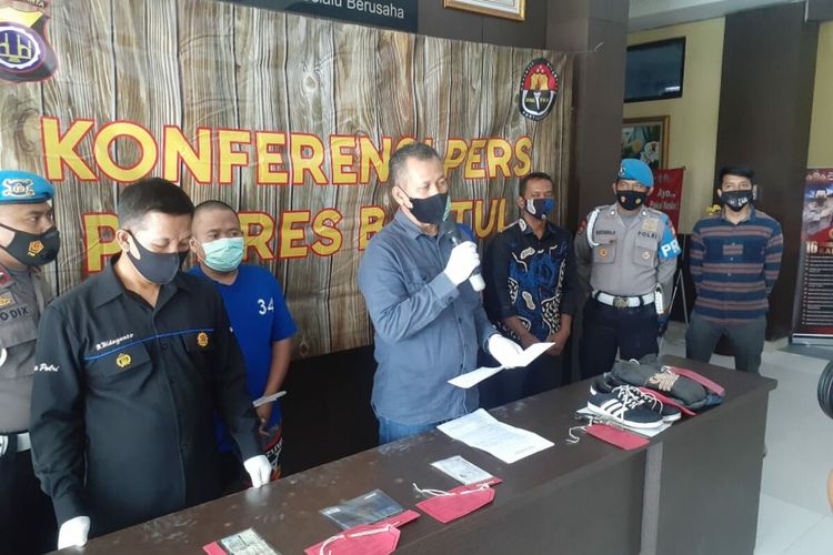 Pria Pengguna Pistol Mainan Untuk Merampok diamankan di Mapolres Bantul