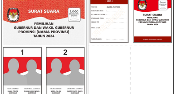 Kenali Perbedaan Warna Surat Suara Pilkada 2024