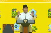 Tutup Pidato di HUT Golkar Pakai Pantun, Prabowo: Selamat Ulang Tahun Almamater Saya