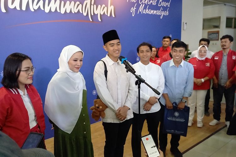 Kaesang setelah bertemu dengan Haedar Nashir di PP Muhammadiyah, Jumat (6/10/2023)