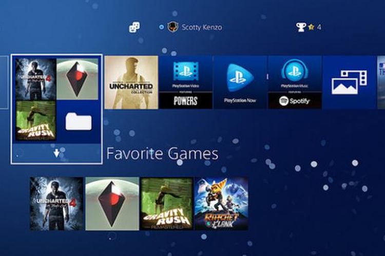 Firmware PS4 4.0 mengizinkan pengguna membuat folder 