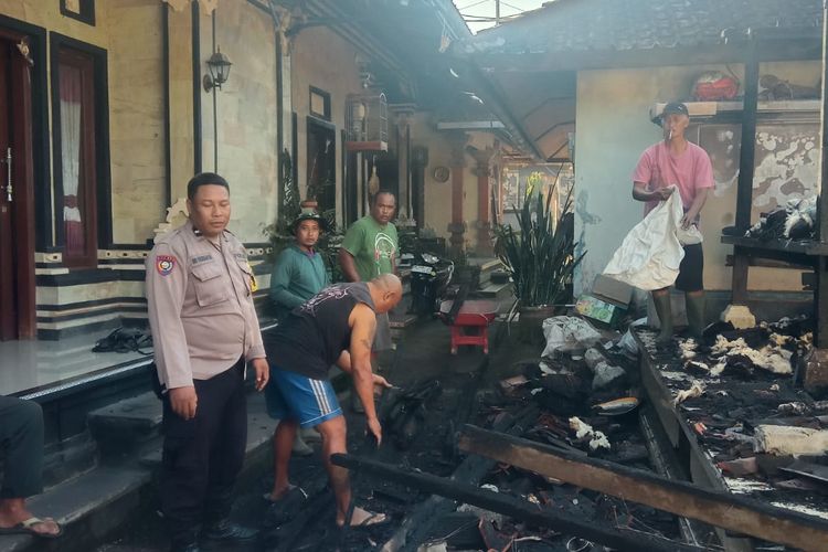 Rumah Tradisional di Bali Terbakar, 4 Motor Ikut Hangus