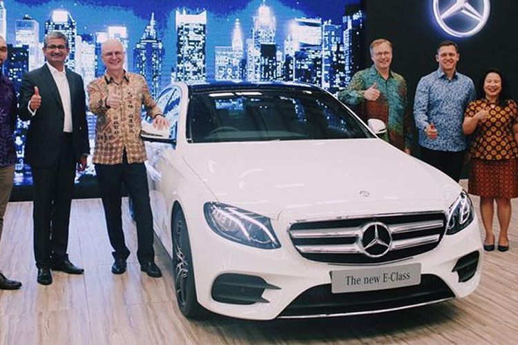 Mercedes-Benz Indonesia meresmikan perakitan lokal E-Class terbaru di pabrik Wanaherang, Jawa Barat, Selasa (24/1/2017).