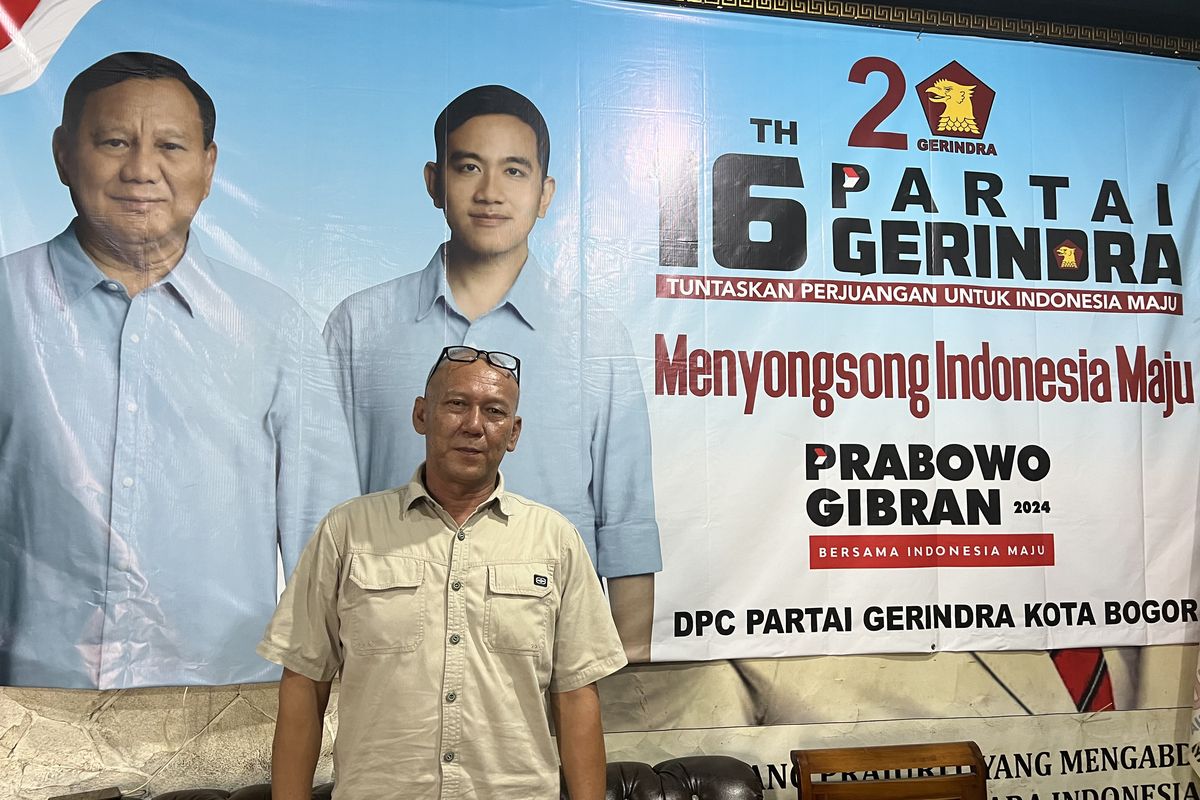 Prabowo unggul dihasil quick count, Ketua DPC Partai Gerindra Kota Bogor, Sopian Ali Agam masih menunggu hasil resmi dari KPU.